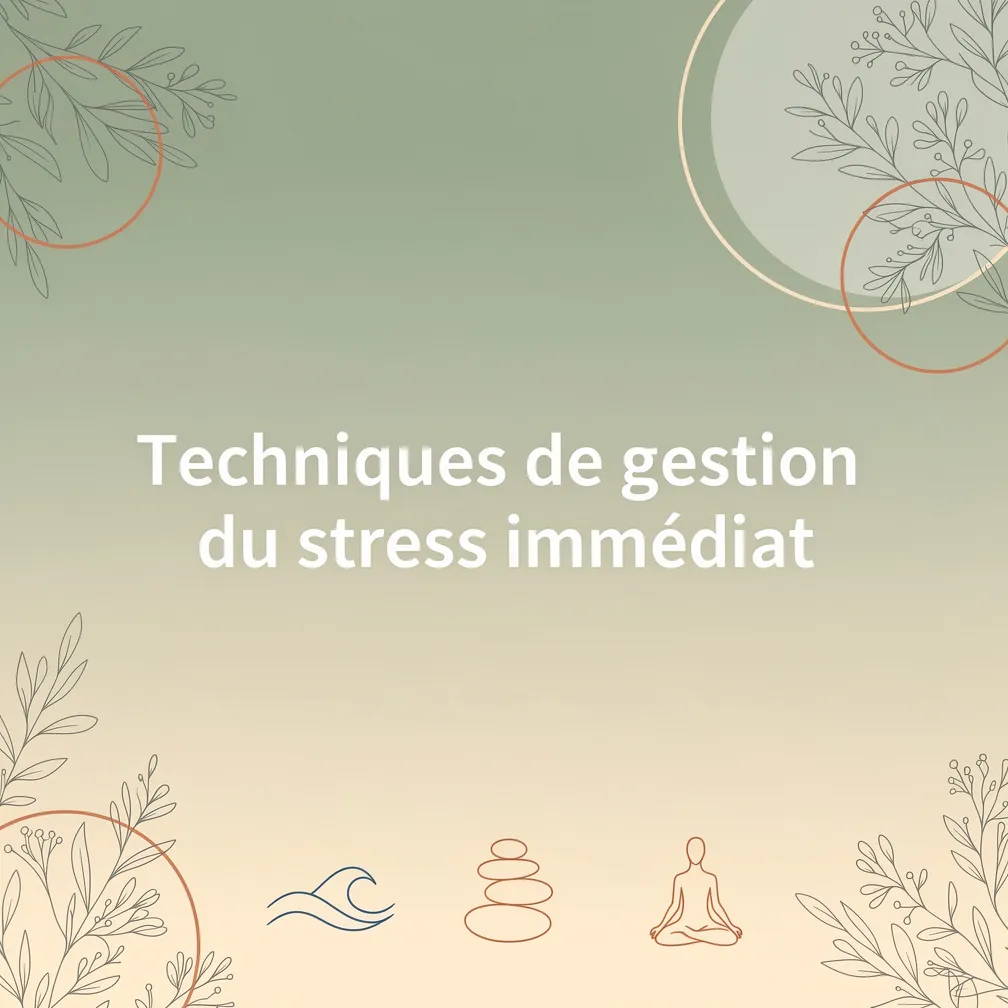Techniques de gestion du stress immédiat